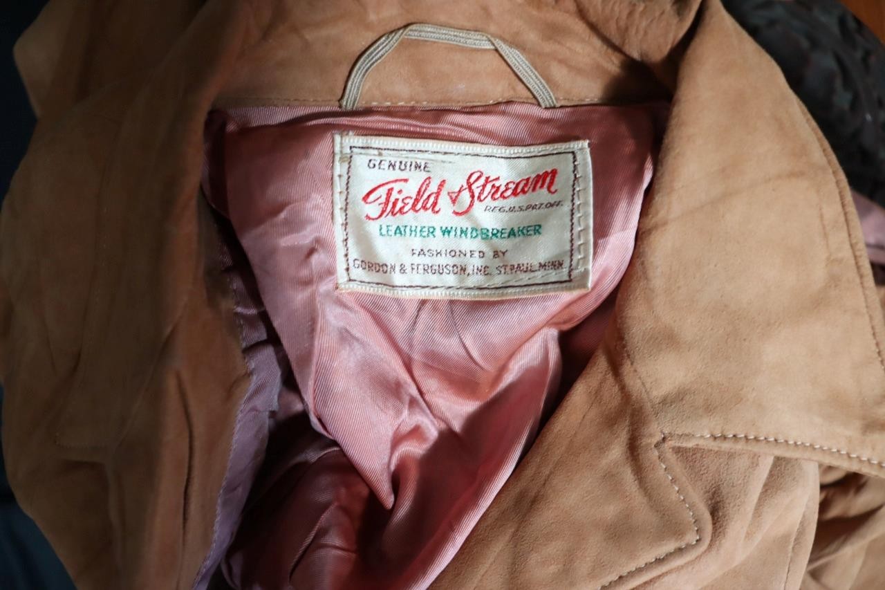 Rare Vintage 1950’s Field & Stream Deerskin Jacket Size Medium Very Good Cond