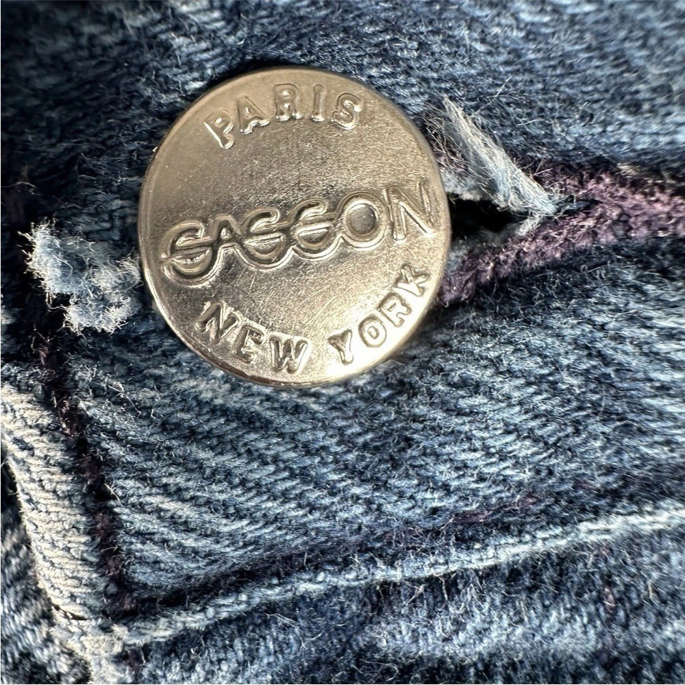 Vintage 80s Sasson High Waist Jeans Womens 27 Blue Tapered Mom Jean Retro Denim