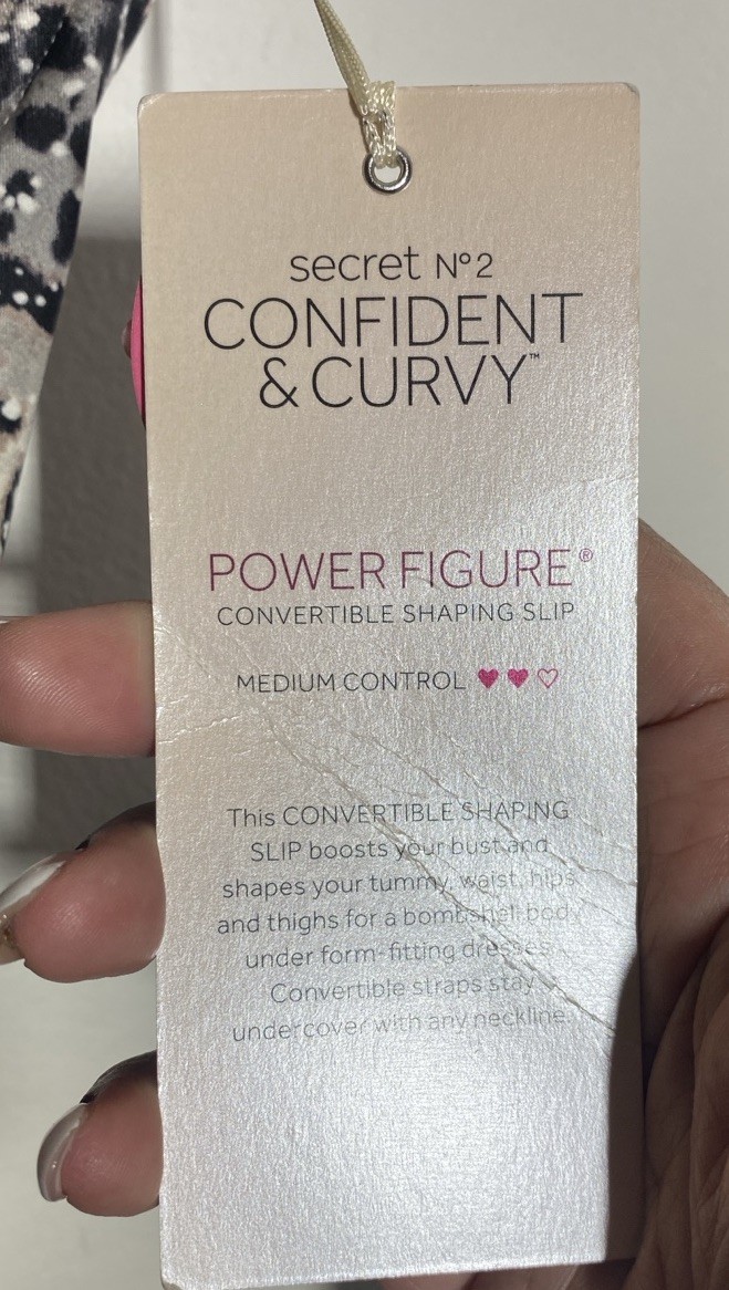 NWT Victoria’s Secret Power Figure Leopard Lace Shaping Slip Body Shaper 34C