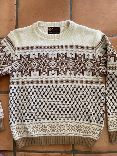 VIntage Jersild Orlon Fairisle Nordic sweater Unisex Medium Ski