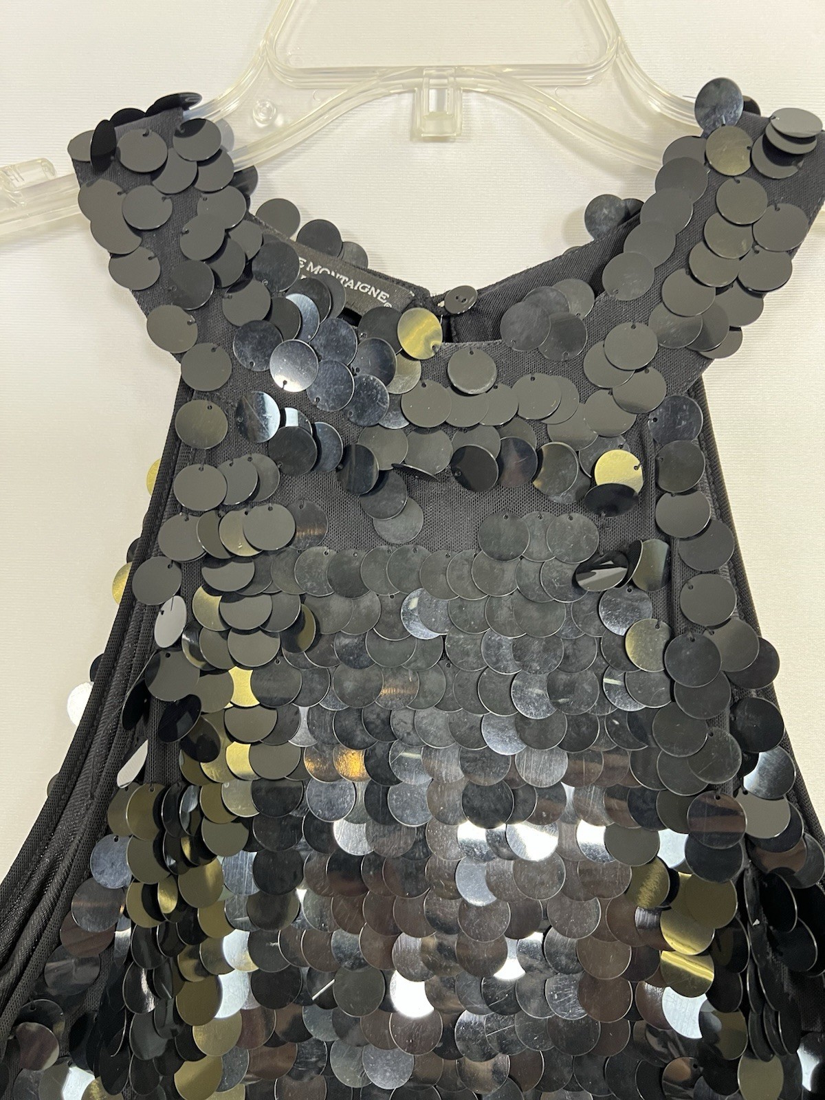 Sequin Tank Avenue Montaigne Black Vintage Women’s Sz S Vintage Wimsigoth