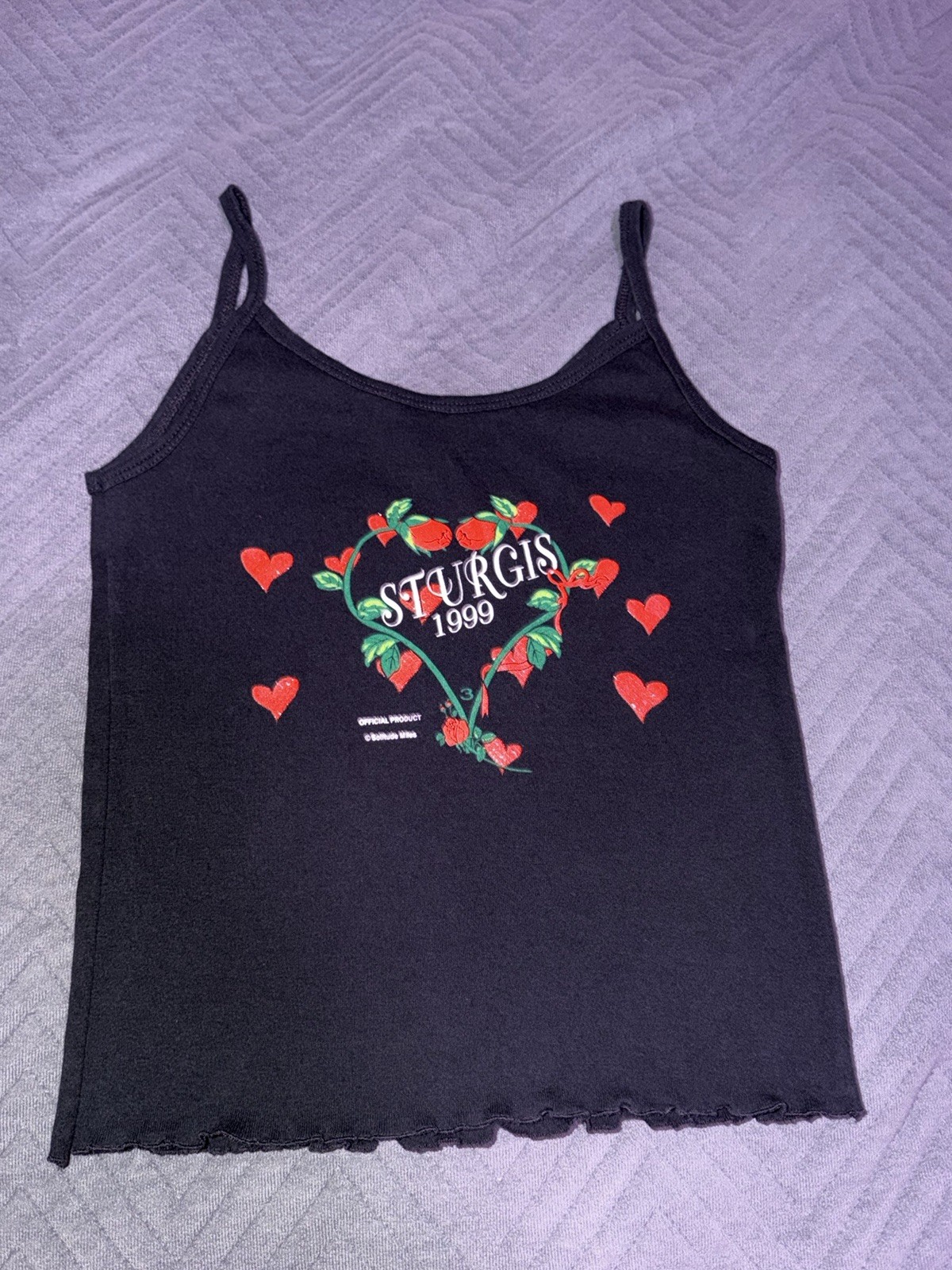 Vintage 1999 Sturgis Rally Double Sided Tank Top Women’s L Fits S Made in USA