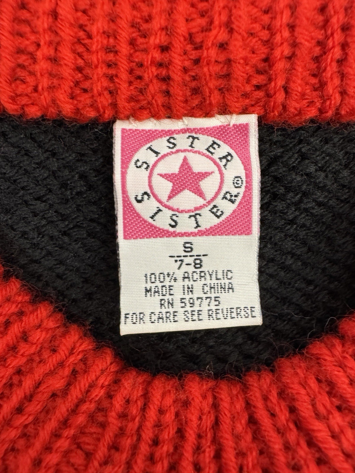 90s SISTER SISTER 3D Ugly Holiday Sweater Small 7/8 (Womens XXS/XS) READ