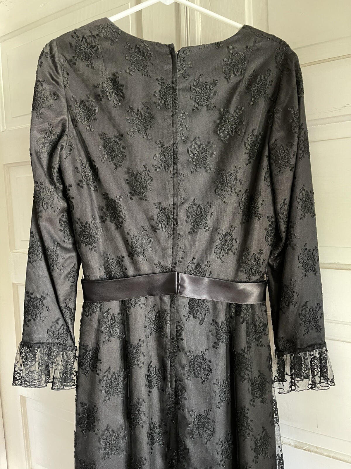 Vintage Black Posh by Jay Anderson Couture Lace Dress