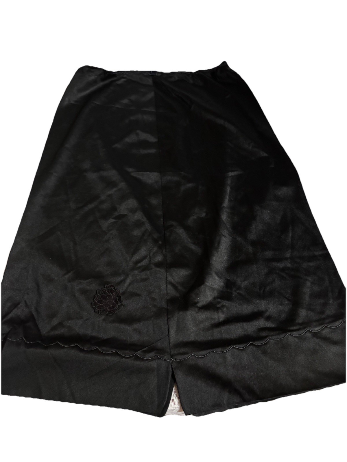 Charmode Vtg Sears Black Half Slip Sz Small