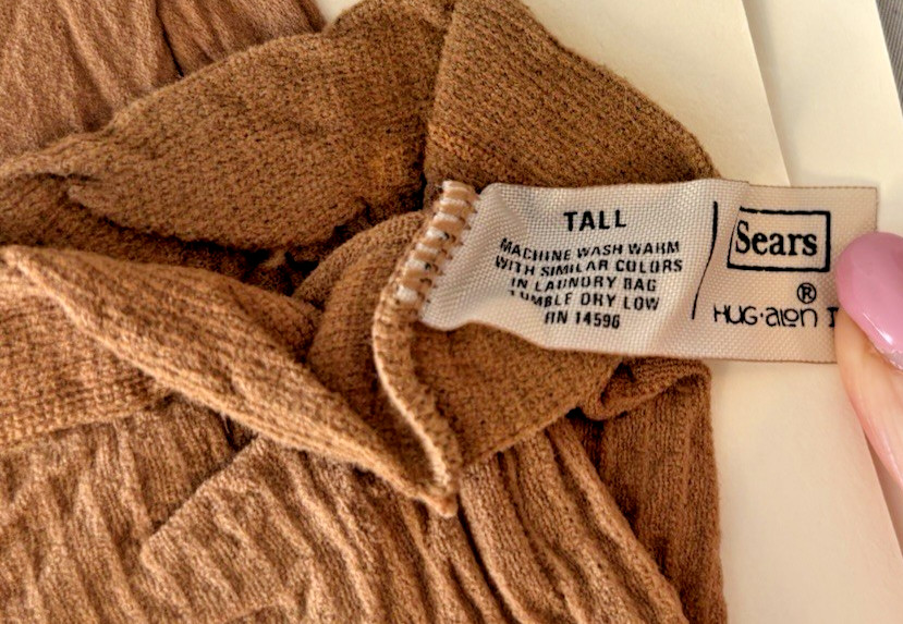 Vintage 1980’s Sears Hug-Alon II Full Nylon Stockings Size Tall 1 Pair NIP