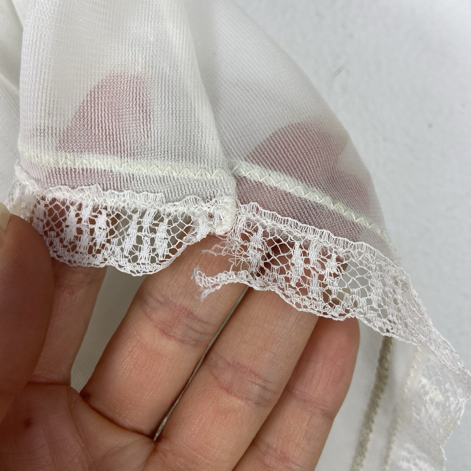 Vtg Custom Cat Appliqué Dutchess Double Layer Nylon Panties Sz M Sheer 50s 60s ?