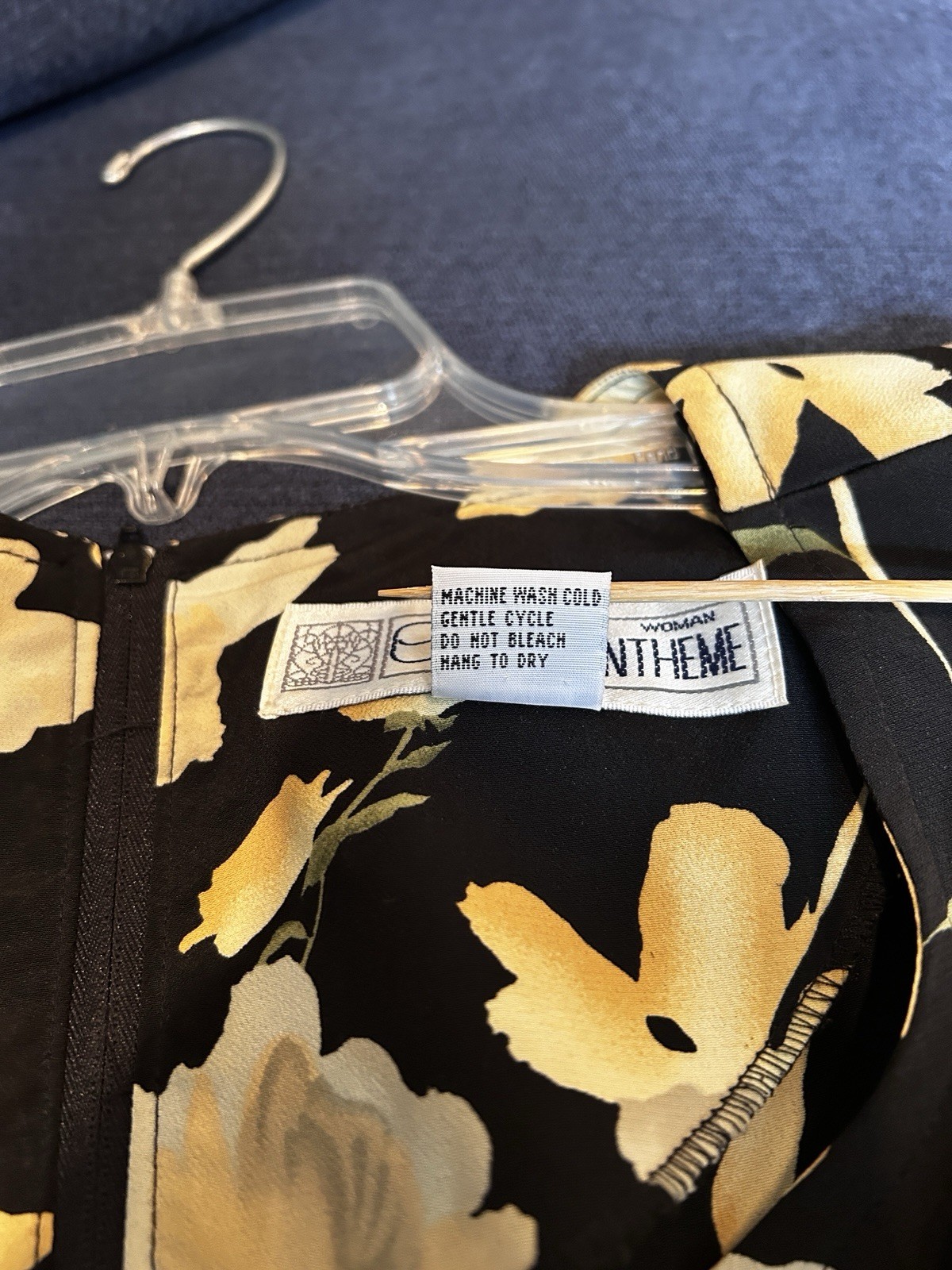 Vintage Chrysantheme Brand Summer Sleeveless Floral Dress Womens Size 16
