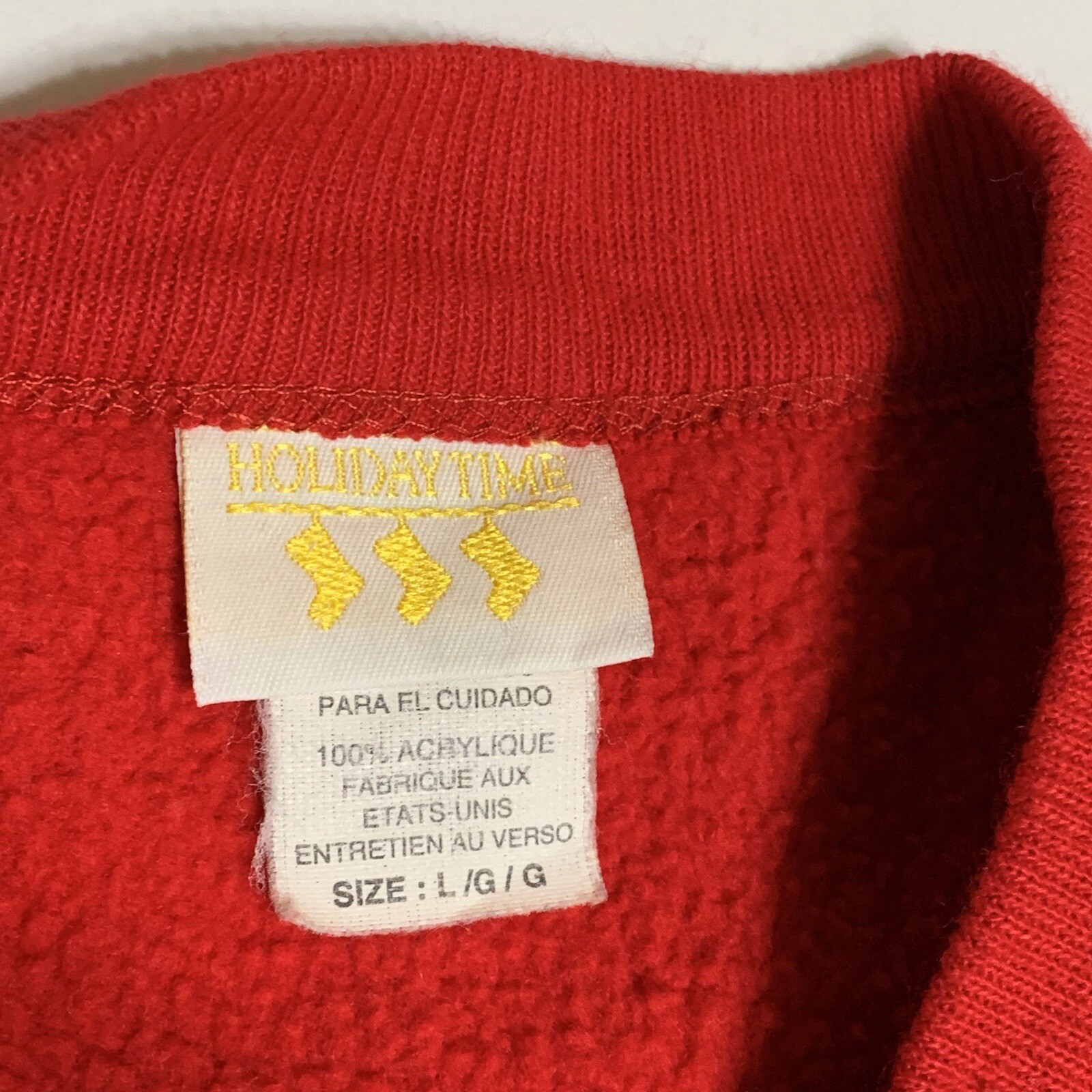 VTG Christmas Sweatshirt Joy To The World Women’s Size Large Holiday Time