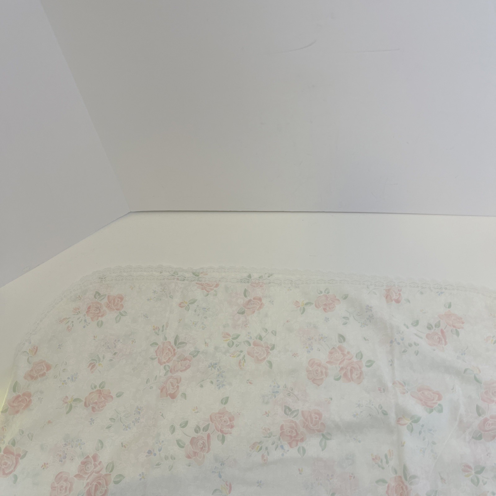 VTG Wolverine White & Pink Floral Nightgown & Housecoat Robe Poly Blend Set Med