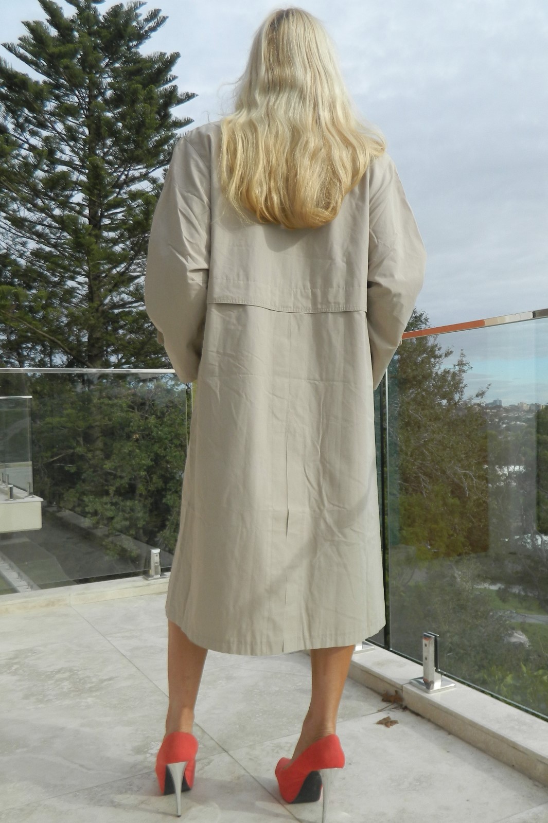 VINTAGE Stylish Chic 1970s-80s Original Classic Retro Trench
