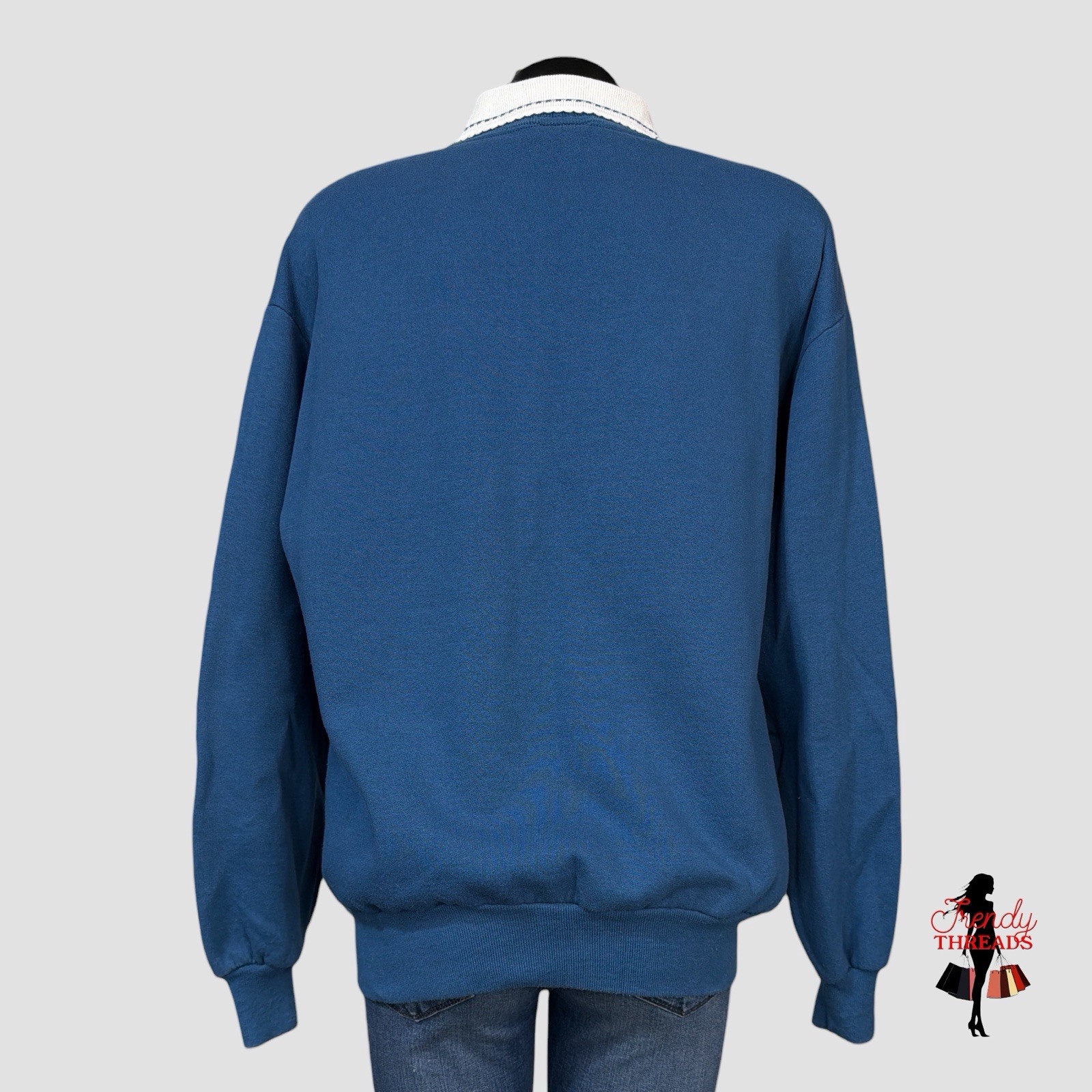 80s 90s VTG Kitty Cat Christmas Graphic Whimsical Sweater Sweat Shirt Grannycore