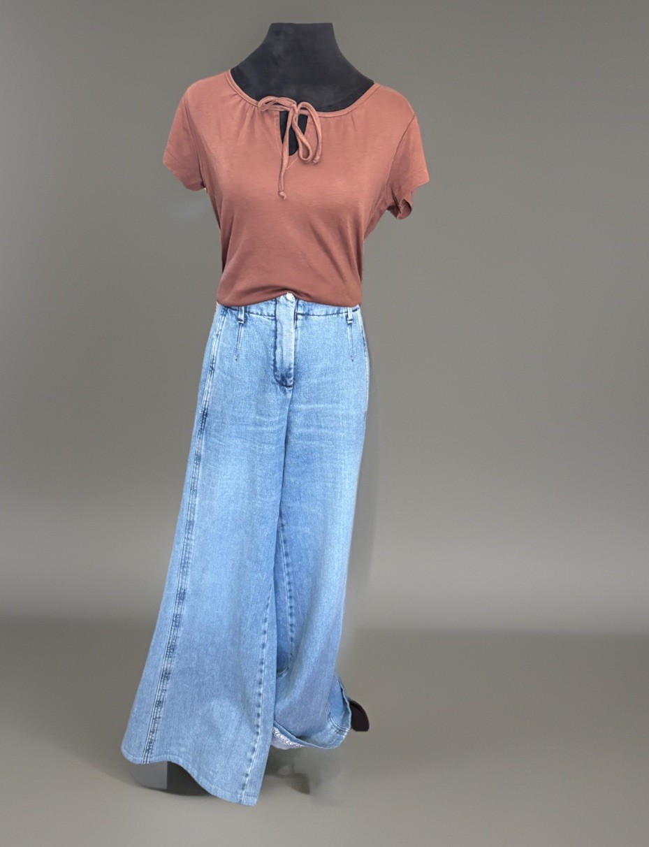 VTG 70s Vested Gentress Top.scoop Tied Neck.medium