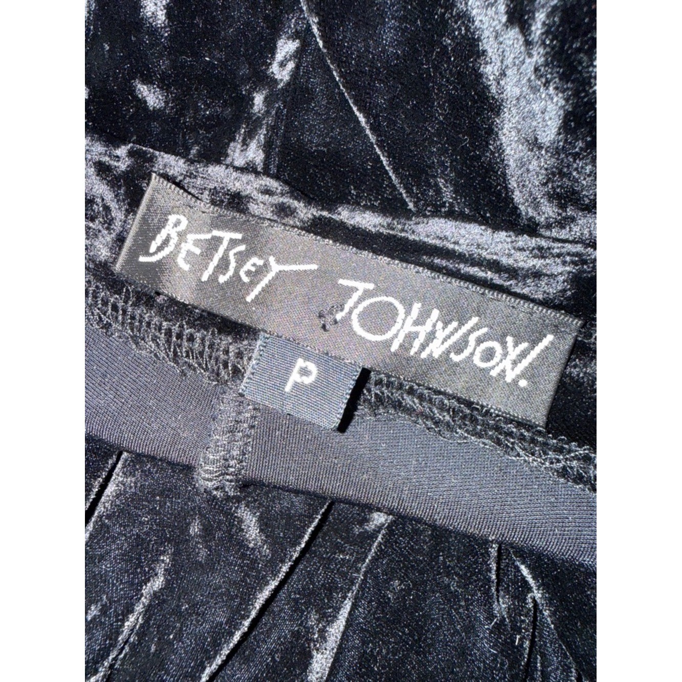 Vintage Betsey Johnson Crushed Velvet Goth Witchy Vamp Maxi Slip Dress Size P