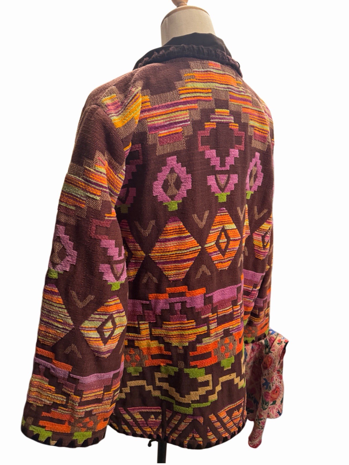 Vintage 90’s Cedar Canyon Woven Aztec Southwestern Tapestry Jacket Sz L