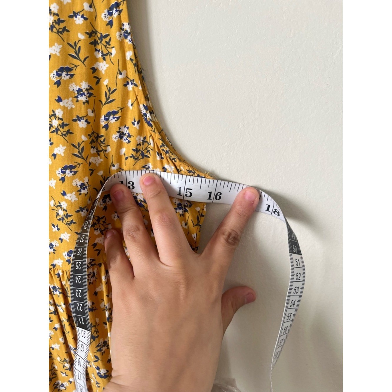 Old Navy Mustard Yellow Floral cottage picnic Sleeveless sundress XS