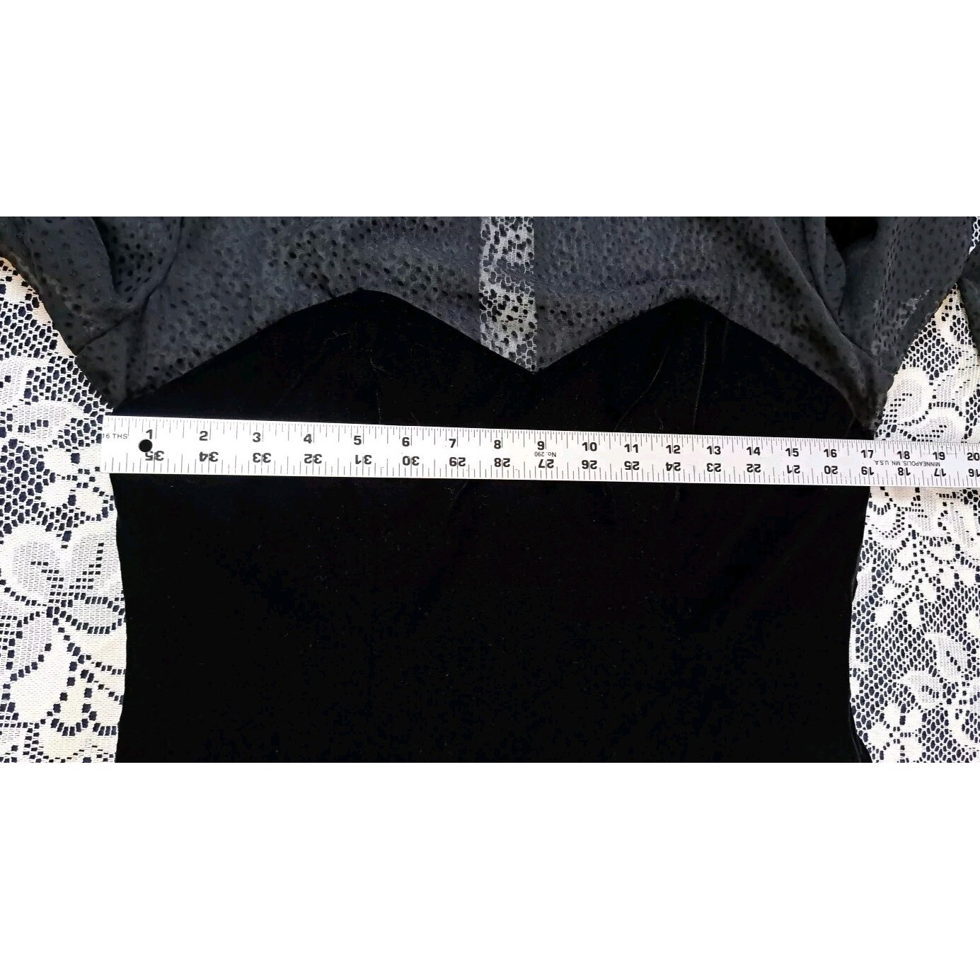 Vtg. 80’s Dress 14 Karen Lucas For Nikki Black Velvet Whimsigoth Fairycore USA
