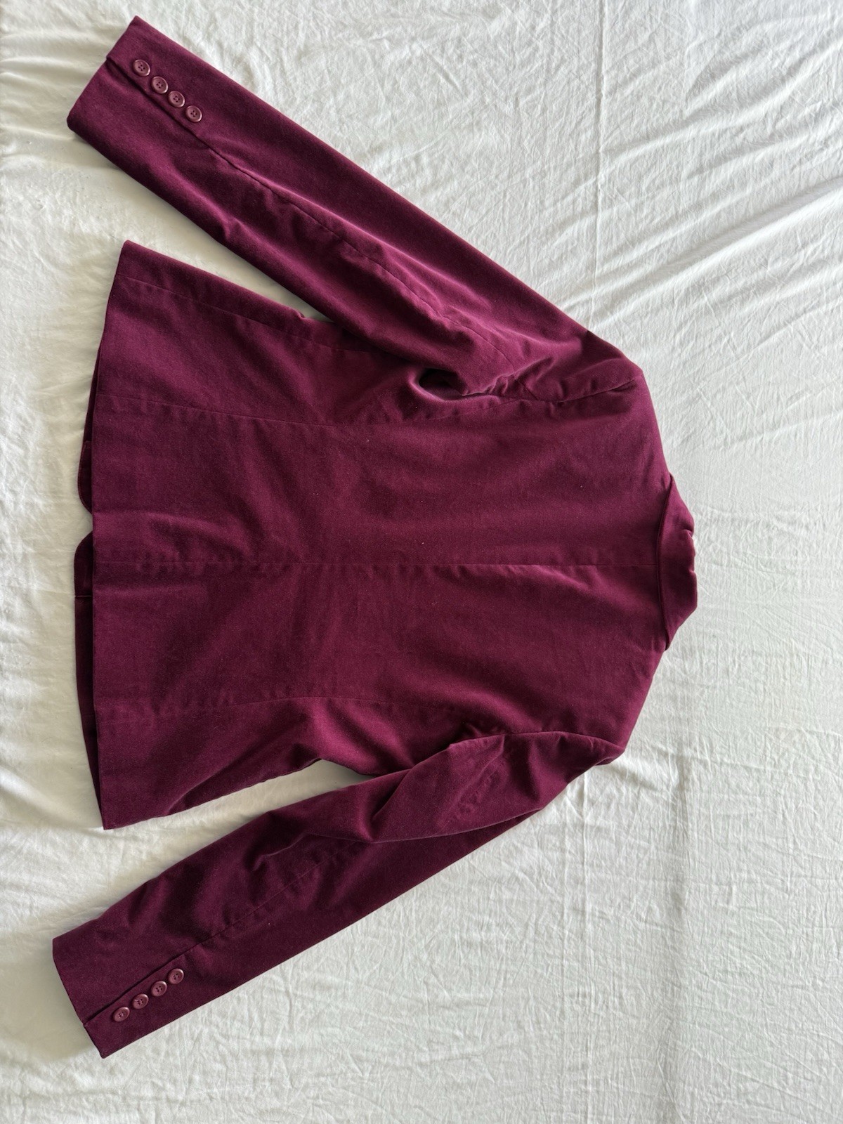 Rafaela Vintage Y2K Magenta Velour Blazer 10 Velvet pink Barbie preppy normcore