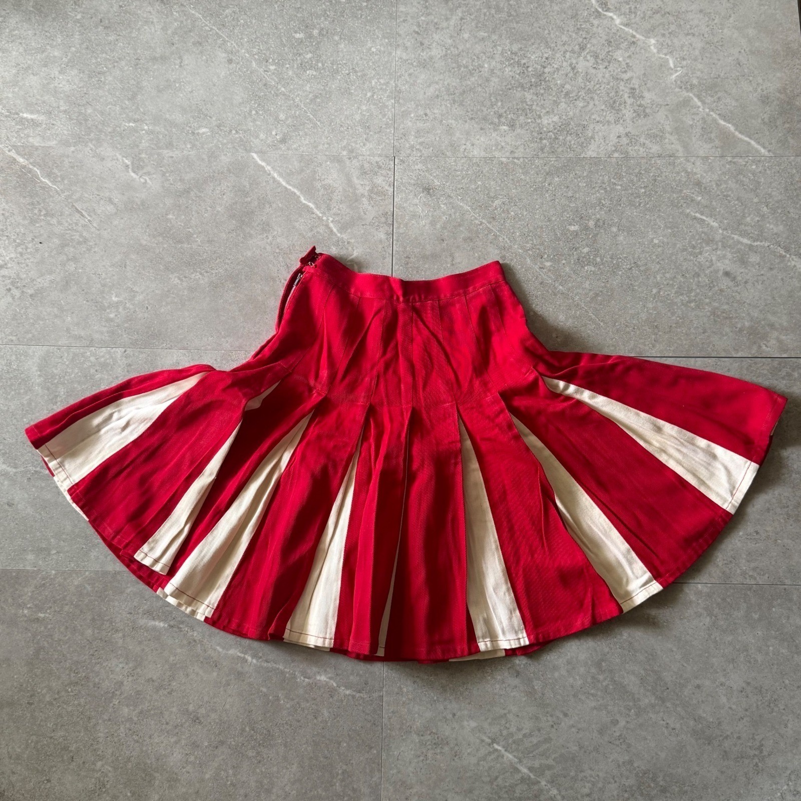 Vintage 50s 60s Jean Lee Originals Pleated Cheerleader Skirt 24