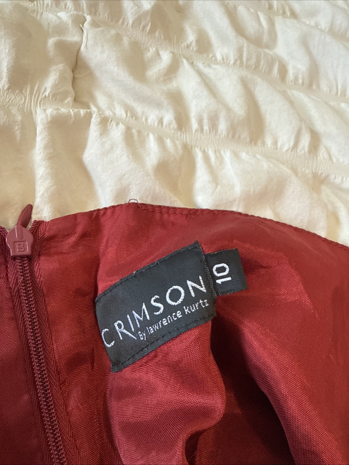 Vintage 90s Red Maxi Skirt Crimson By Lawrence Kurts Sz 10 Romantic Gothic Whims
