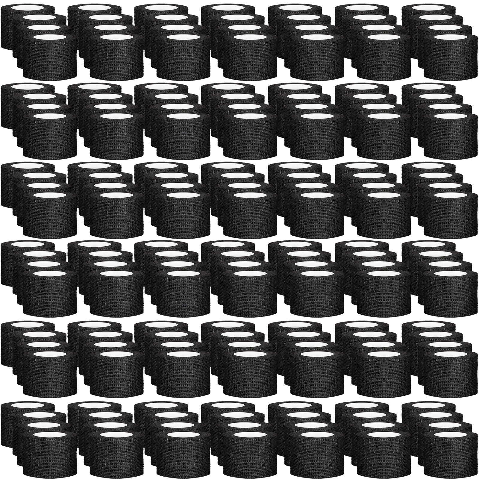 120 Pack Black 2″ x 5 Yards Self Adhesive Cohesive Bandage Wrap Bulk