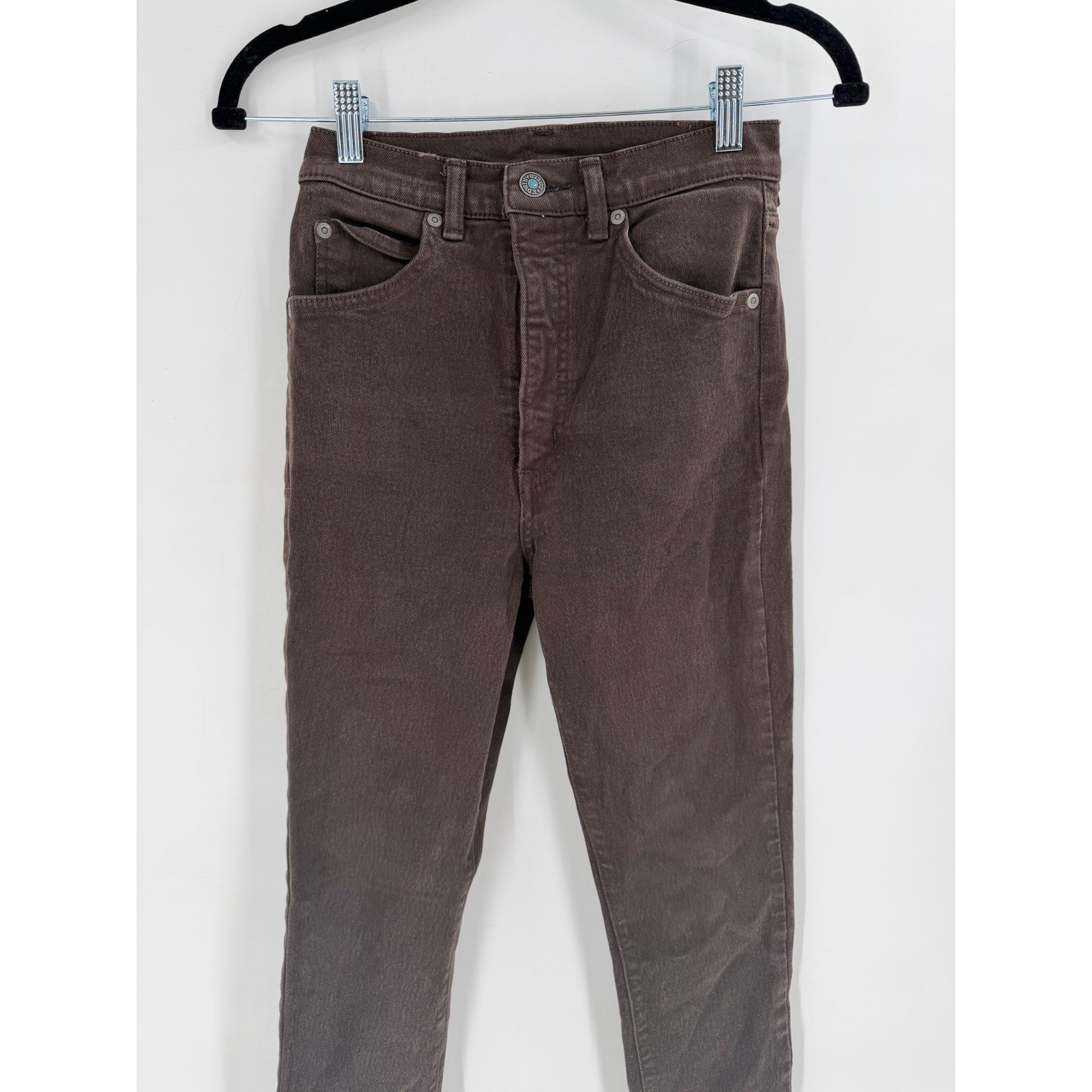 Edwin Skinny Jeans Unisex 29×30 Black Faded Vintage 90s Stretch Grunge Indie
