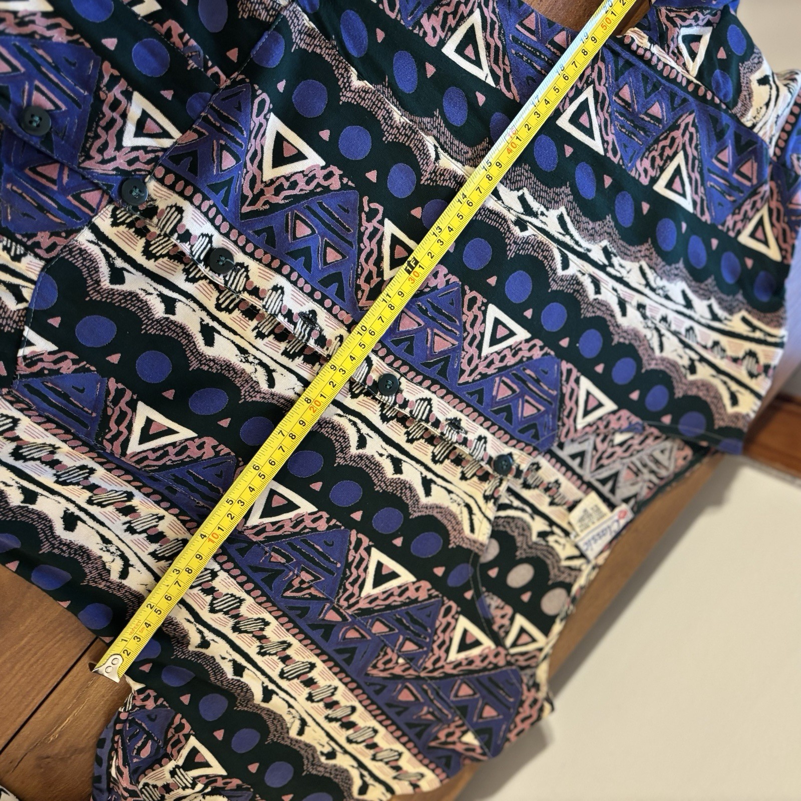 VTG 90s Classic Womens M India Boho Maxi Dress Cotton Rayon Geometric Tribal