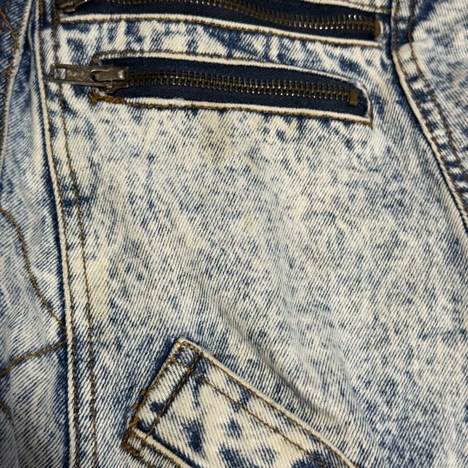 Vintage Get Used by Elie Jean Jacket Acid Wash Punk Rock Grunge Rap Women’s L
