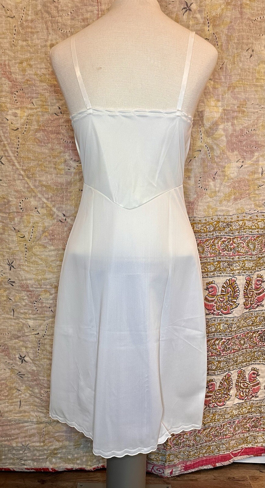 NWT 1960s Vintage Ivory White Slip GAYMODE by Penney’s Scalloped Bridal Romantic