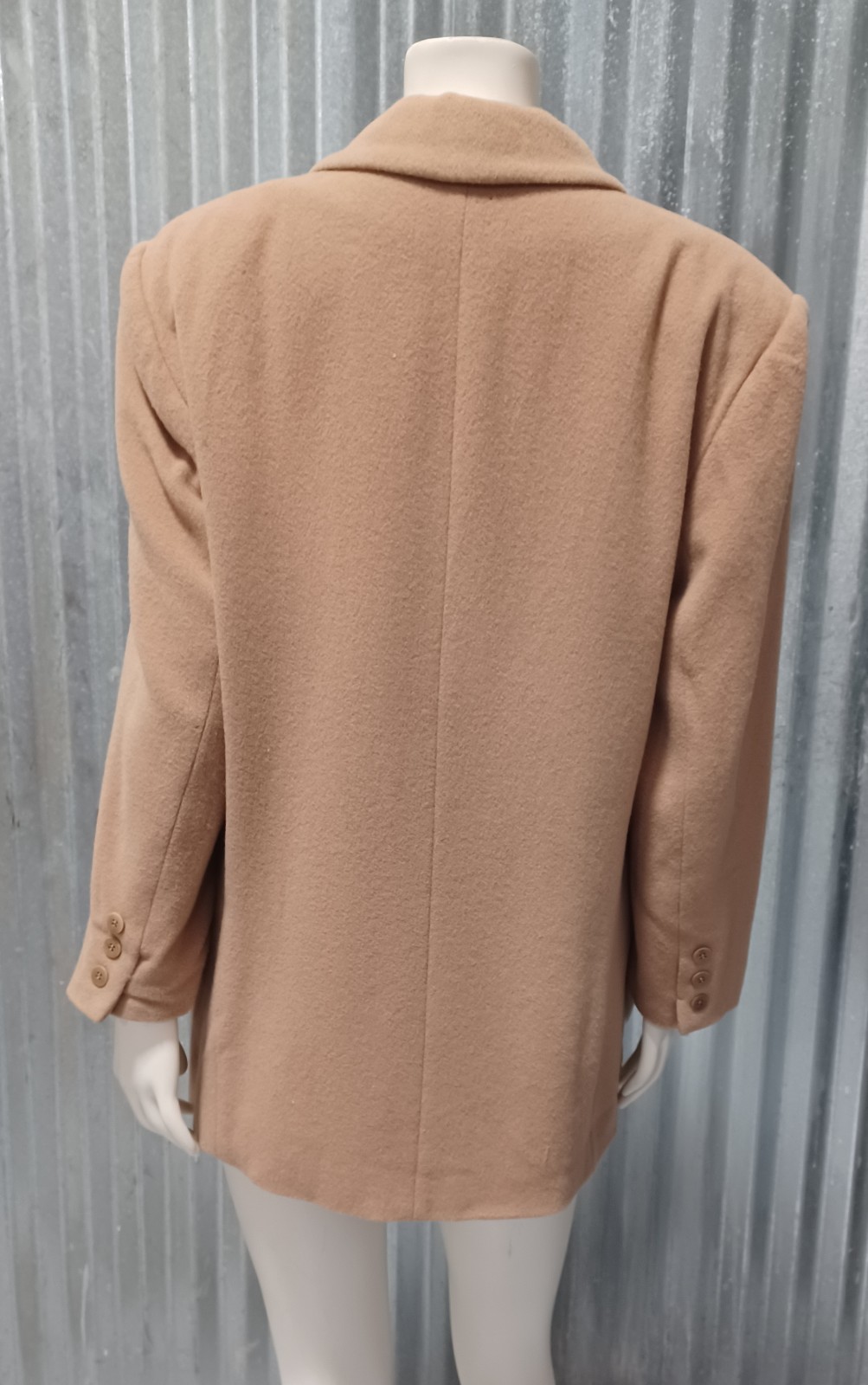 Vintage 80s Jacobson’s Ladies Beige Wool Blazer Size 12 Petite