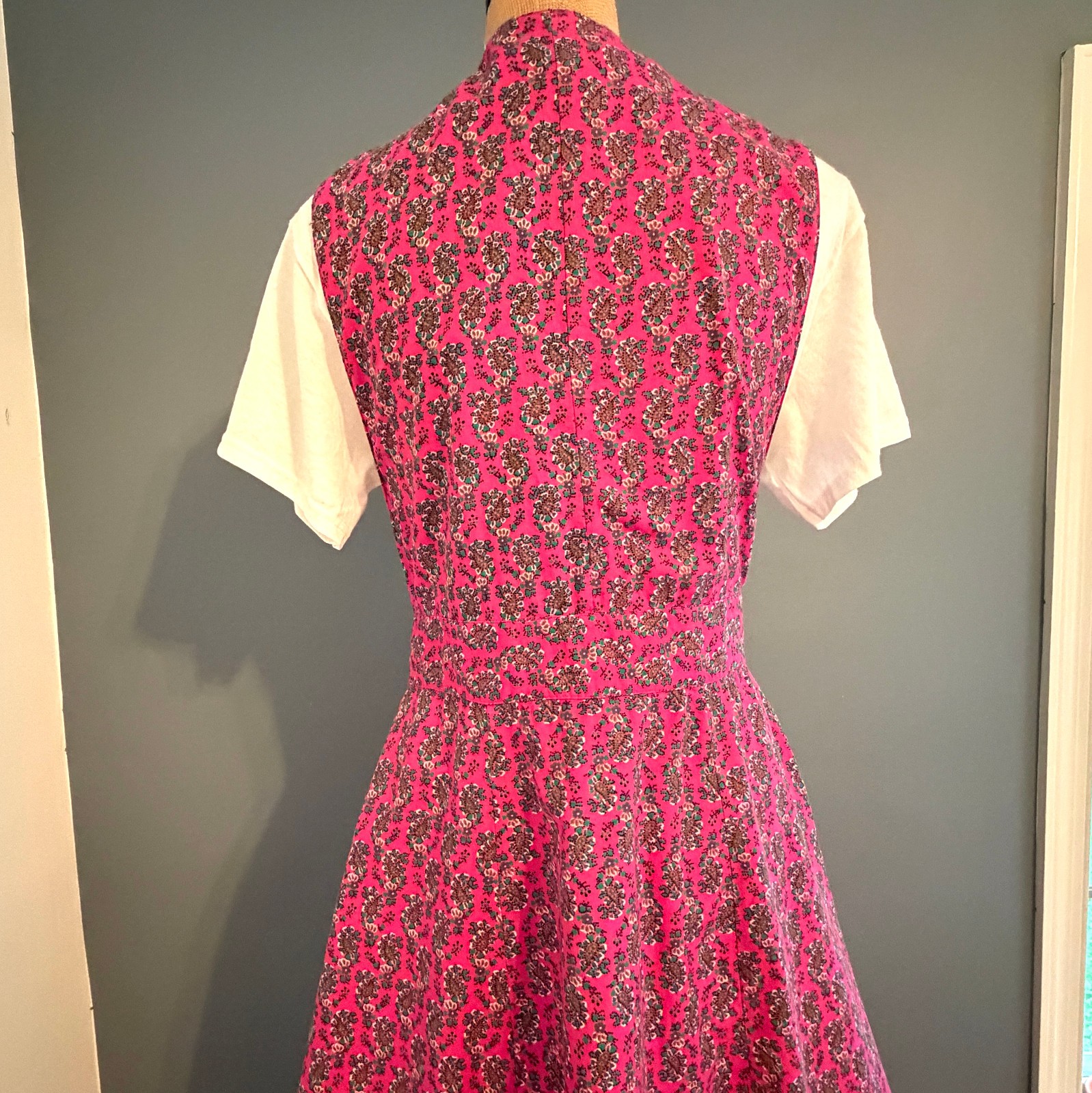 VTG Cambridge Dry Goods Wrap Maxi Dress 90s Granny Core Festival Cotton SIZE 8