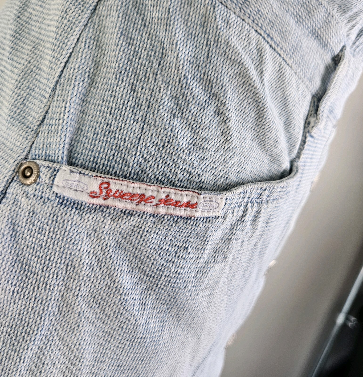 VINTAGE 80s 90s SQUEEZE JEANS OVERALLS WITH SKORT DENIM ROMPER Boho Hippy Grunge