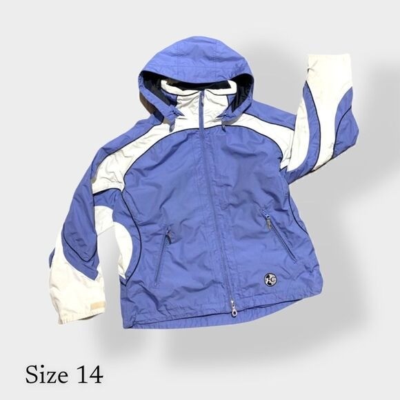 Hard Corps Womens Snowboard Ski Jacket Size 14 Purple White Outdoor Winter