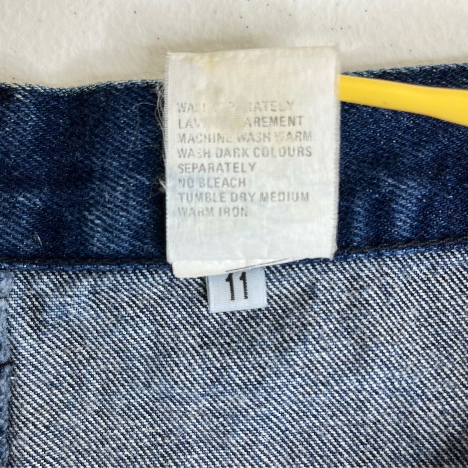 Vintage Western Ethics High Waisted Pleated Blue Denim Bareback Jean Women 11/12