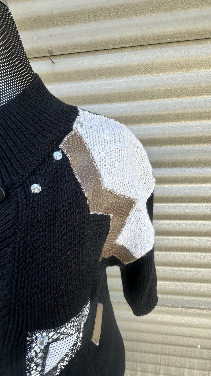 Vintage Spice Of Life Sweater Women’s Small Colorful Knit 80s Button Up Retro