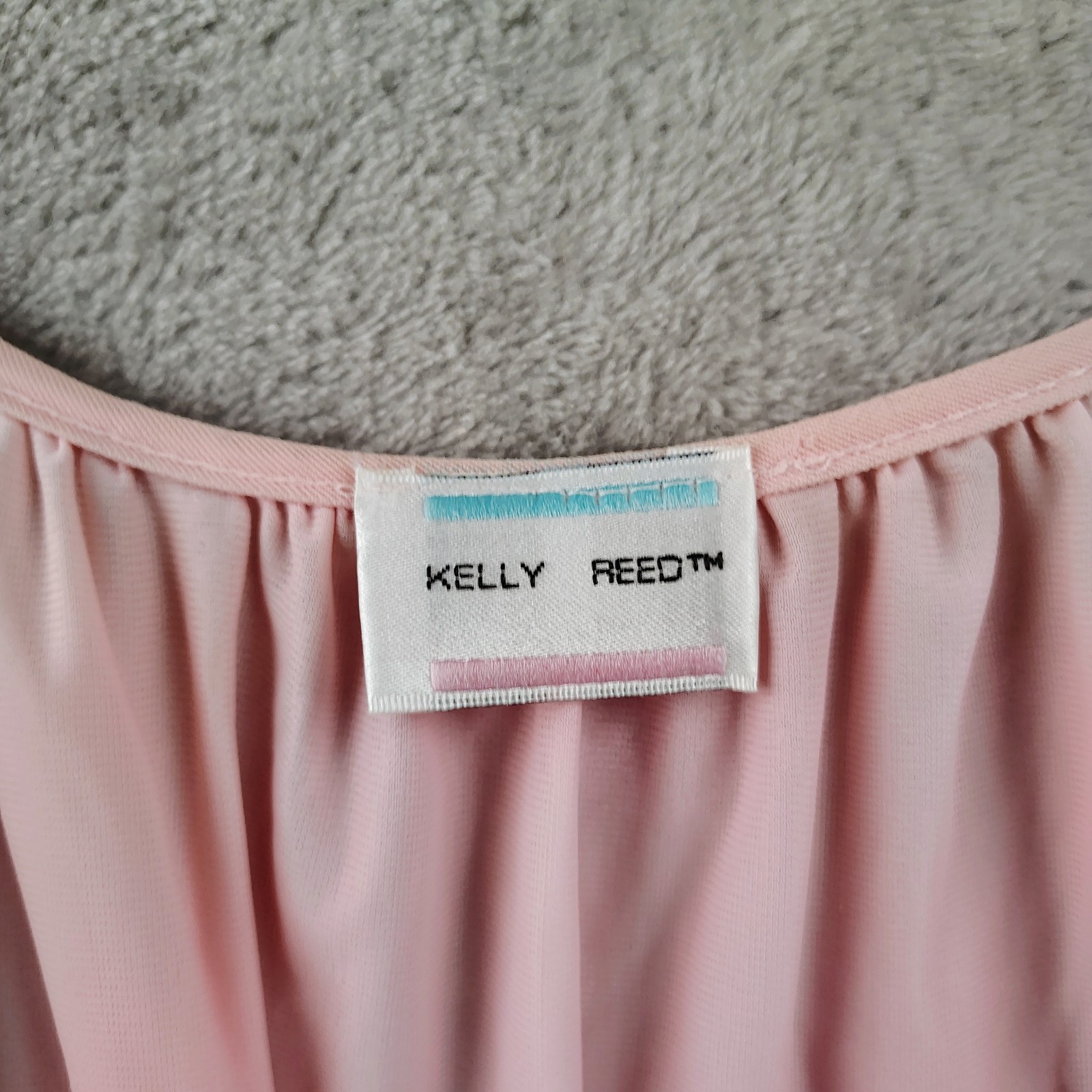 VINTAGE KELLY REED PINK ROBE Size 26W Night Gown Embroidered
