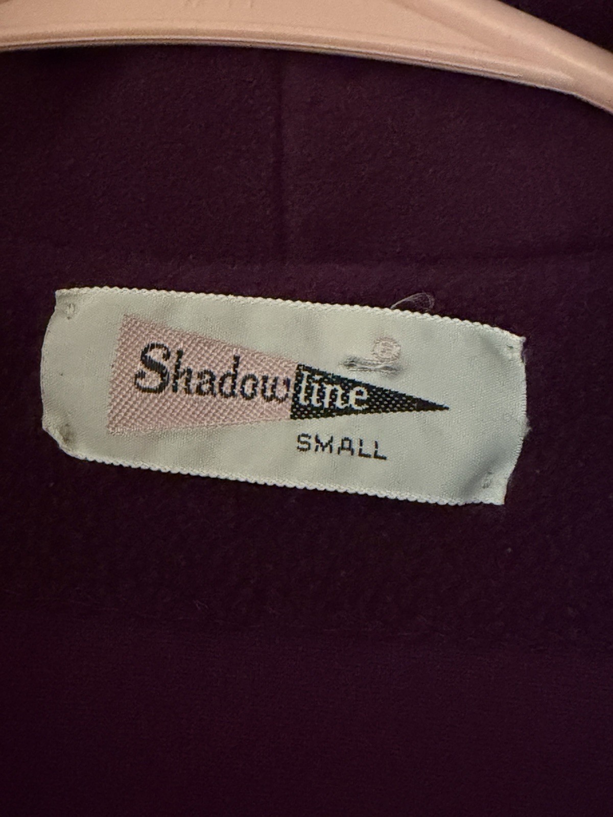 Vintage USA Shadowline Purple Velvet Floral Evening Robe Size Small