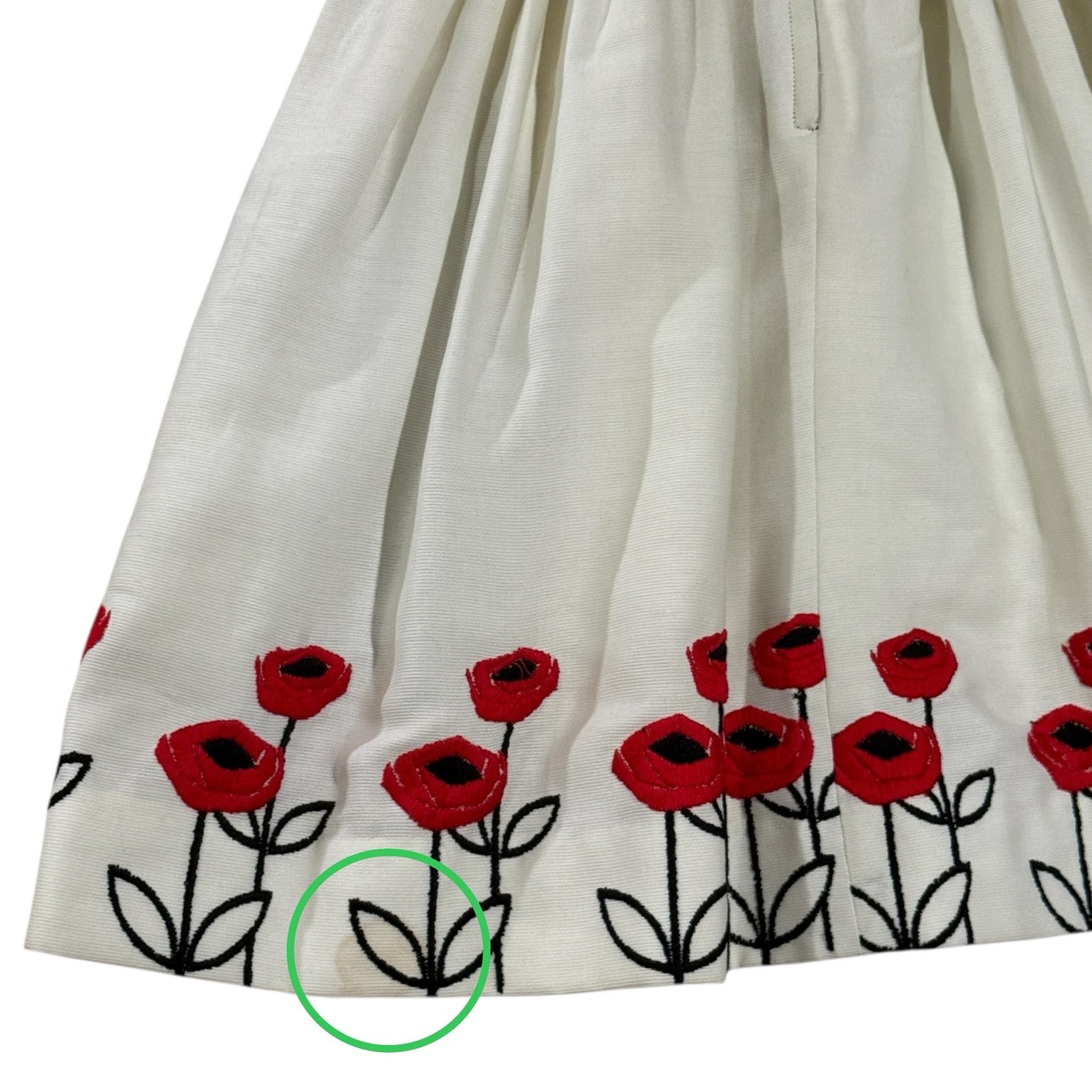 Vintage Coquette Retro Tea Dress 10 Eve Le Coq California Poppy Embroidered Red