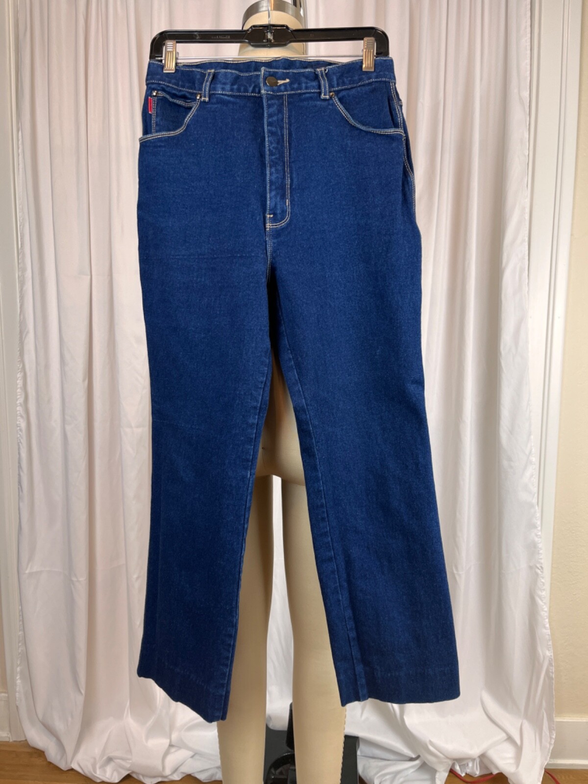Gloria Vanderbilt Vintage 90s Darkwash Denim High Waist Straight Leg Jean SZ S/M