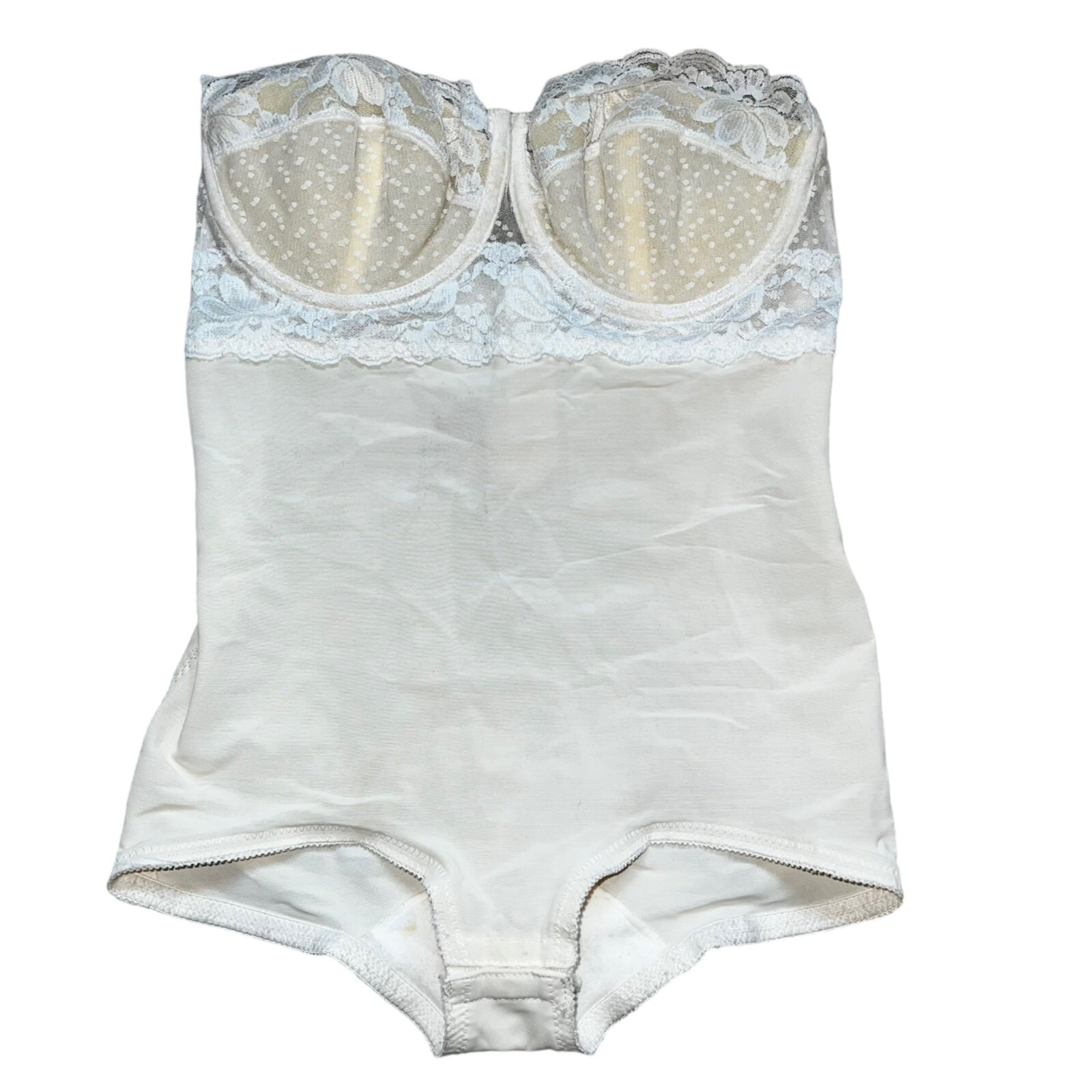 Dolores for Poirettes Lace Push Up 36 Style 149C Vintage Union Made Bodysuit