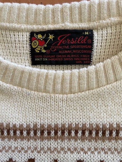 VIntage Jersild Orlon Fairisle Nordic sweater Unisex Medium Ski