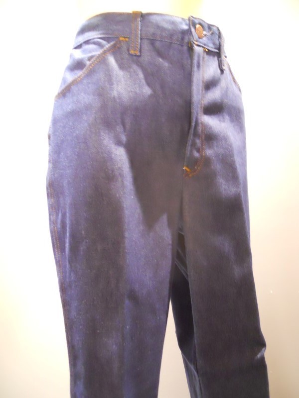 Nos 60s 70s Sears JTF Blue Jeans Pants High Waist Rockabilly Boho Mod Vintage 14