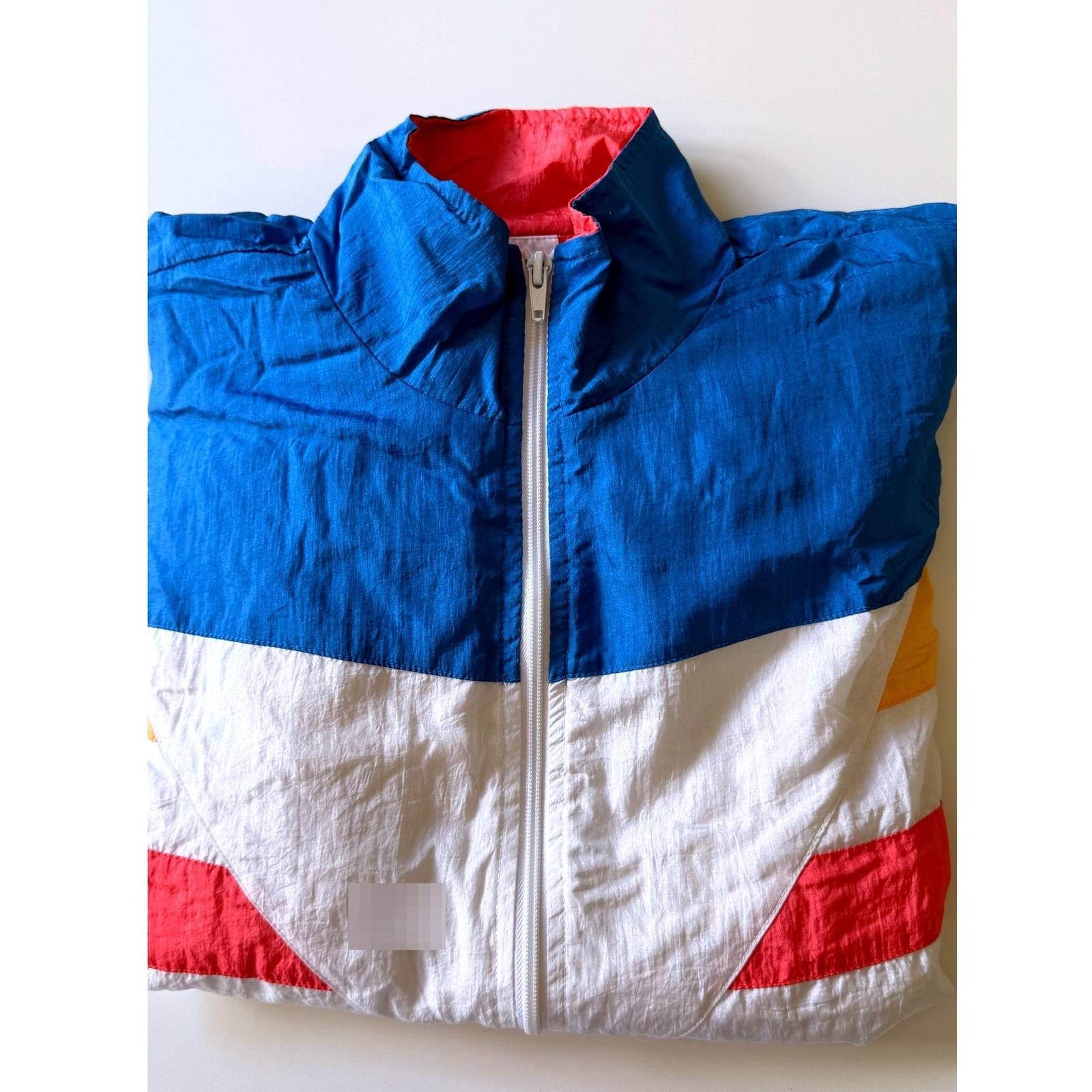 Vintage 1990s JCPenney Olympic Windbreaker | USA Colorblock Nylon Jacket