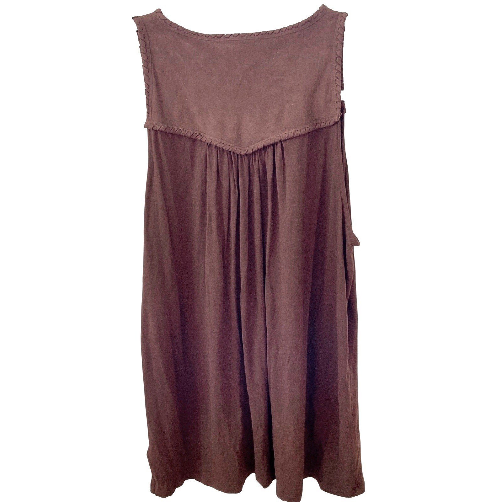 VTG Y2K LRL Ralph Lauren women’s top viscose western suede relaxed fit M brown
