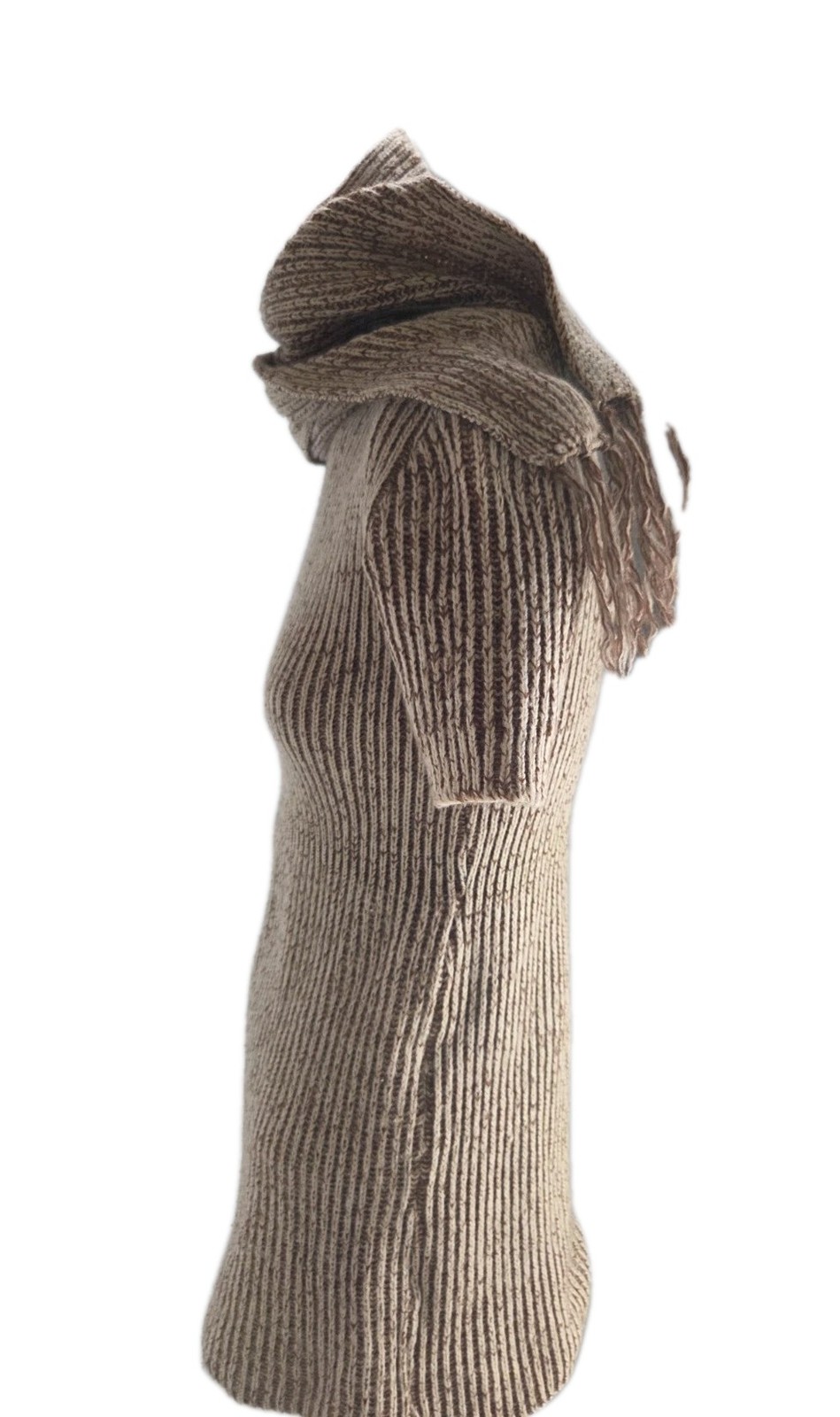 Bandbox By Stephanie Q Jr. Women’s Dress Extra Small Brown Wool Ribbed Scarf