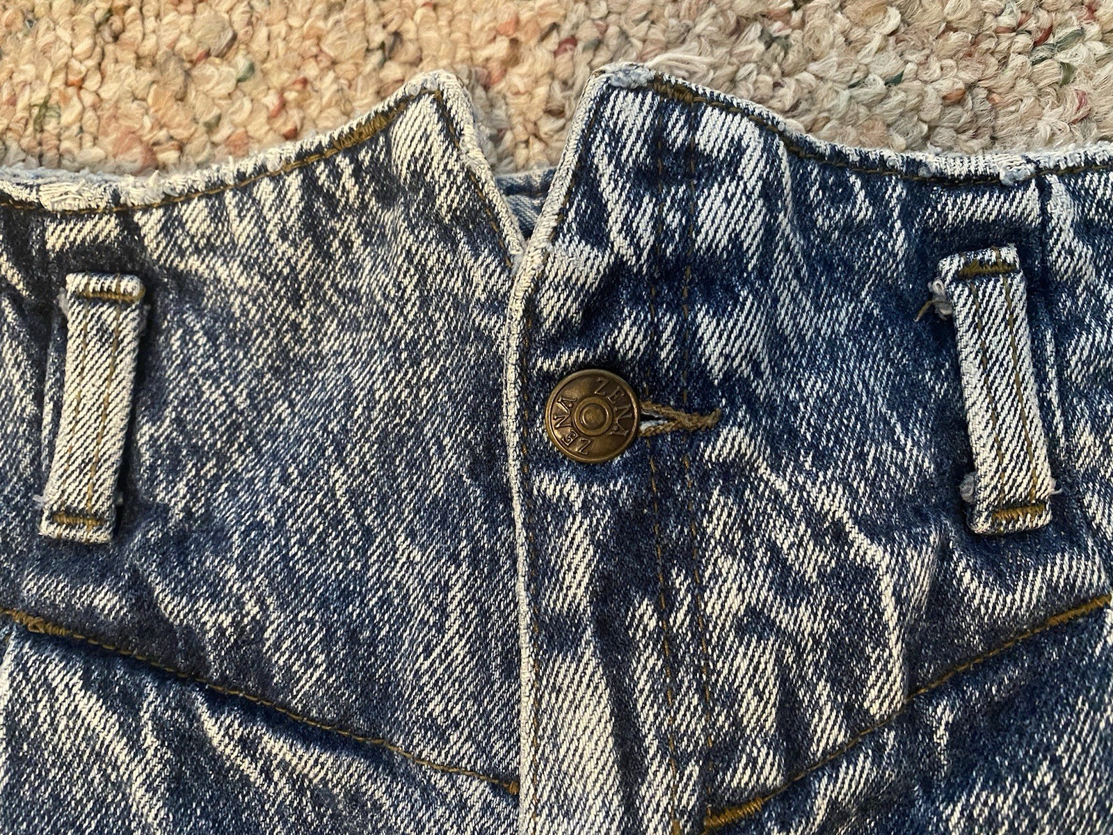 VINTAGE Women’s Zena Jeans High Rise Pleated Med Wash Size 7 Mom Jeans 80s