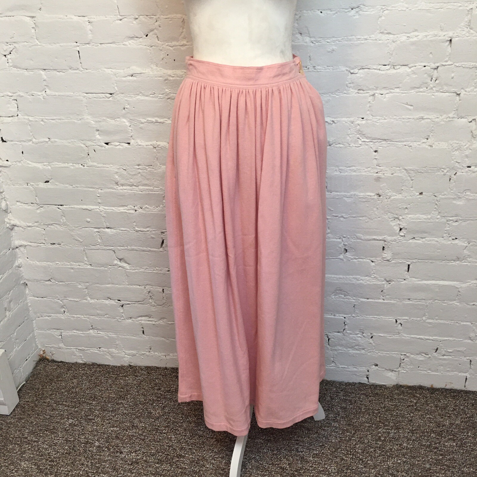 Calvin Klein vtg 80s angora blend maxi skirt pink size 10 fits 6