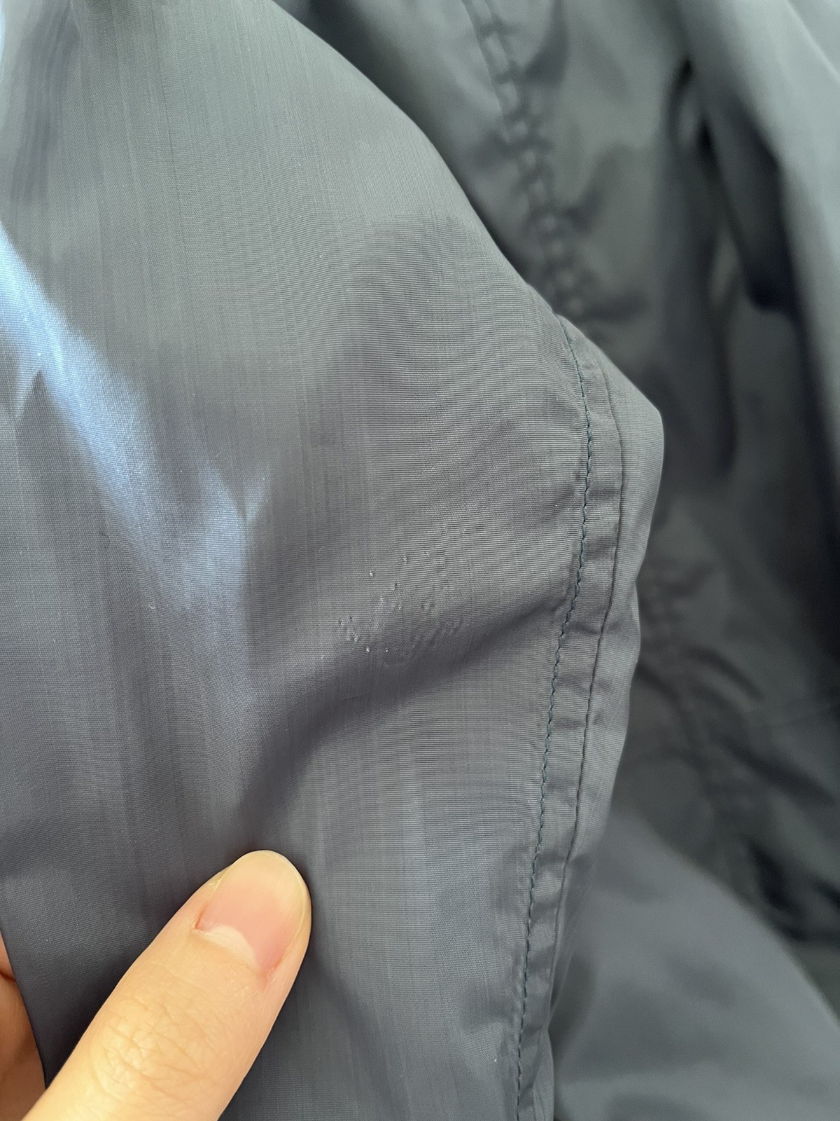 Vintage JIL SANDER Blue Gray Shirt Jacket with Zipper, Size 38 (Italian)