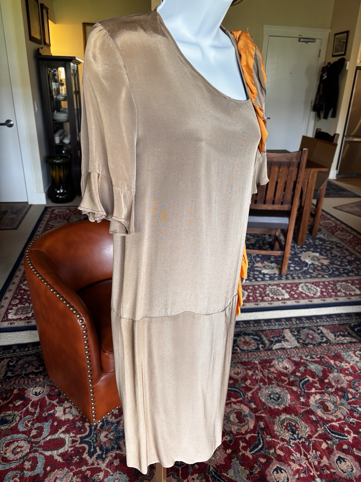 Antique Late 1920’s Early 1930s Vintage Drop Waist Dr