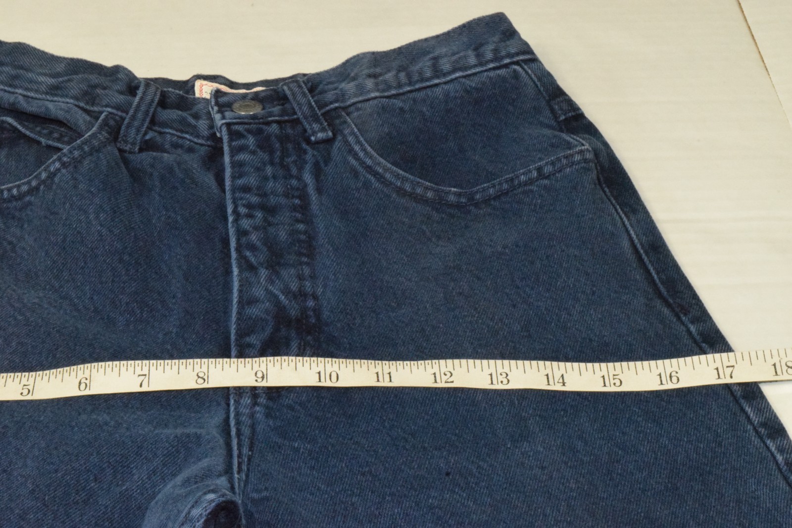 VTG Guess Jeans G Marciano 25 x 32 80s Navy Blue Wash High Waist Taper Made USA